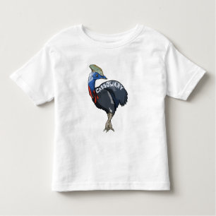 T-shirt Pour Les Tous Petits Cassowary Australian Bird
