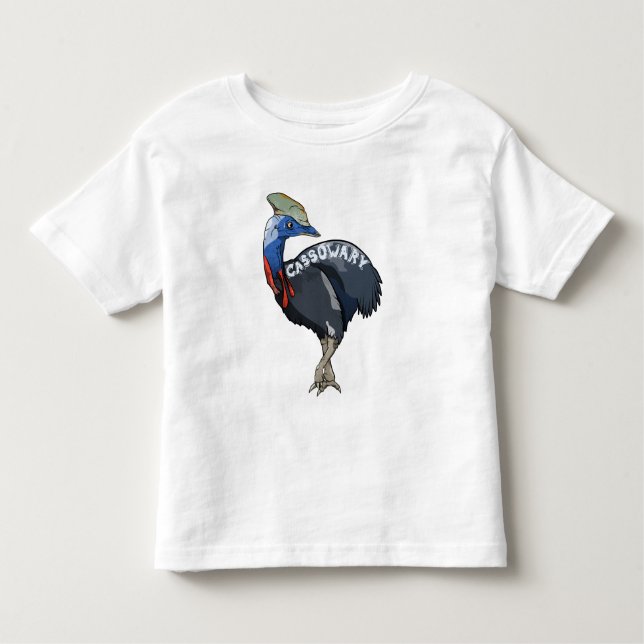 T-shirt Pour Les Tous Petits Cassowary Australian Bird (Devant)