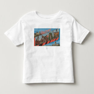 T-shirt Pour Les Tous Petits Castor, lettre ScenesBeaver, UT d'UtahLarge