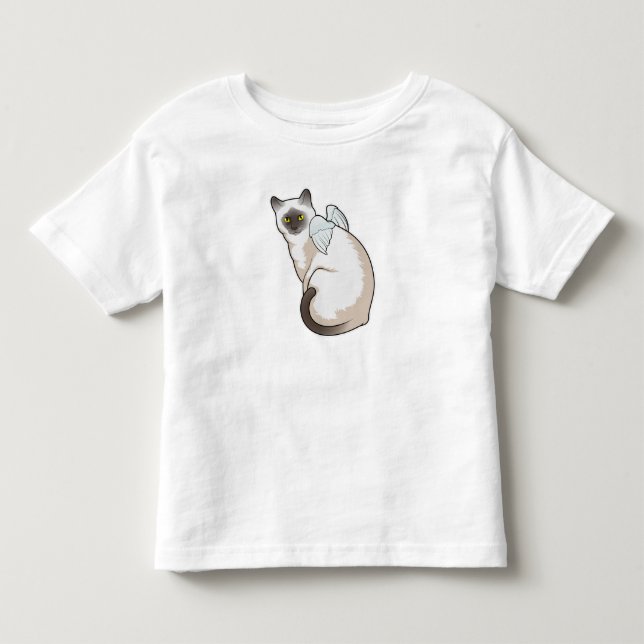 T-shirt Pour Les Tous Petits Cat Angel (Devant)