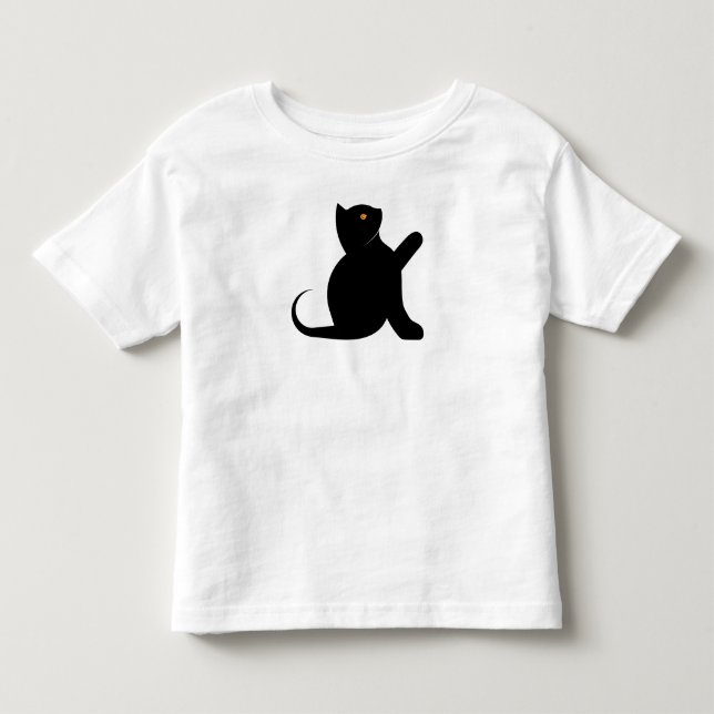 T-shirt Pour Les Tous Petits Cat dit bonjour (Devant)