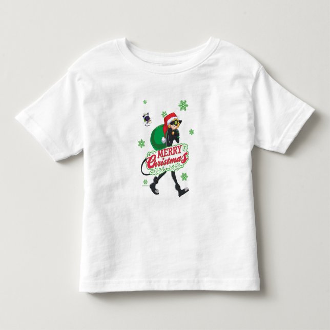 T-shirt Pour Les Tous Petits Cat Noir | Joyeux Noël (Devant)