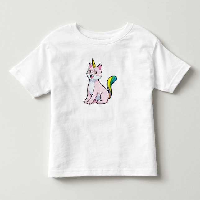 T-shirt Pour Les Tous Petits Cat Unicorn (Devant)