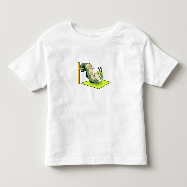 T-shirt Pour Les Tous Petits Caterpillar ABS Workout Fitness (Devant)