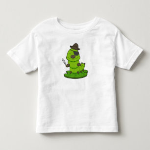T-shirt Pour Les Tous Petits Caterpillar as Pirate