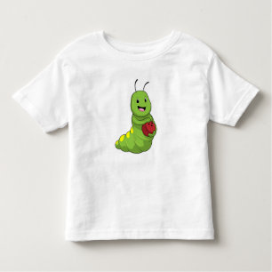 T-shirt Pour Les Tous Petits Caterpillar au Bowling avec Bowling ball