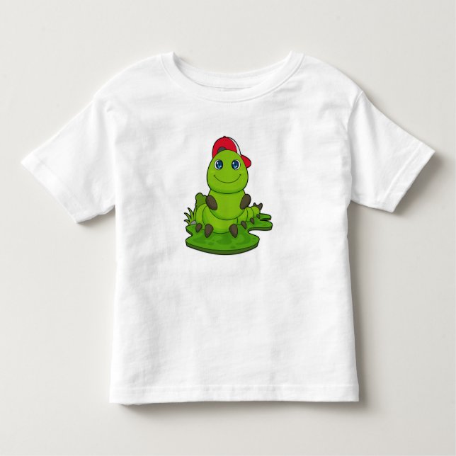 T-shirt Pour Les Tous Petits Caterpillar avec Casquette (Devant)