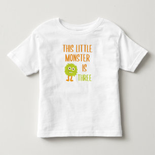 T-shirt Pour Les Tous Petits Ce petit monstre est trois // joli anniversaire