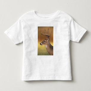T-shirt Pour Les Tous Petits Cerf de Virginie, Odocoileus virginianus,