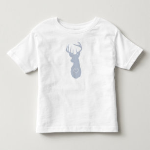 T-SHIRT POUR LES TOUS PETITS CERFS COMMUNS À LA MODE AVEC DES COEURS