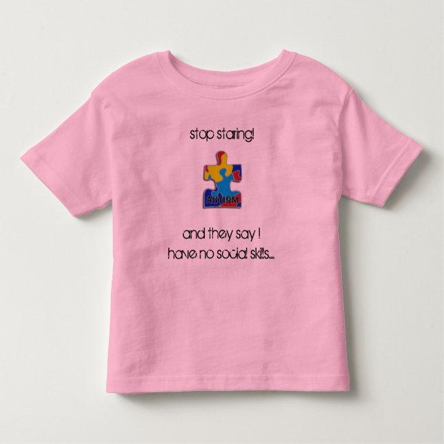 T-shirt Pour Les Tous Petits Cessez de regarder (Devant)