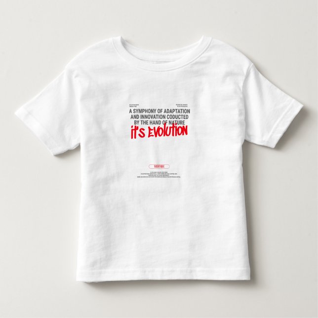 T-shirt Pour Les Tous Petits C'est l'évolution (Devant)