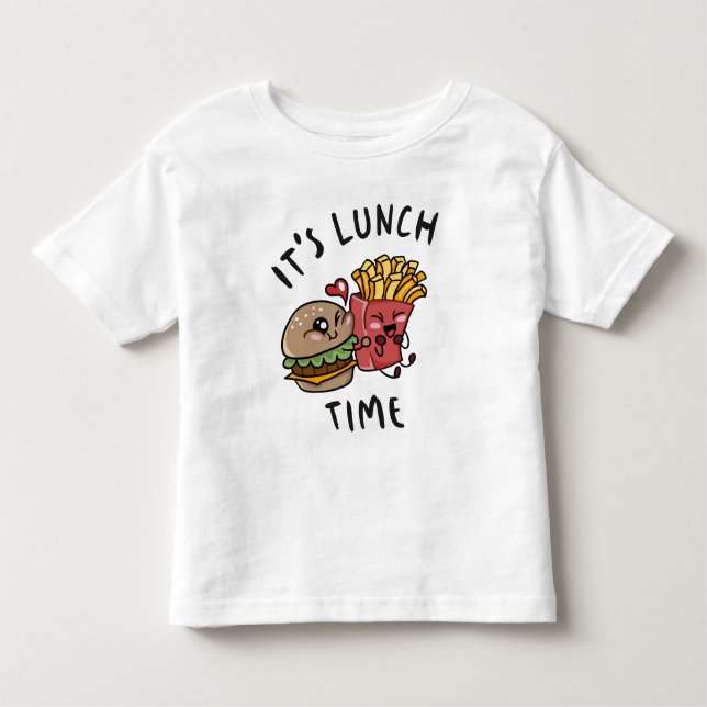 T-shirt Pour Les Tous Petits C'est l'heure du déjeuner (Devant)
