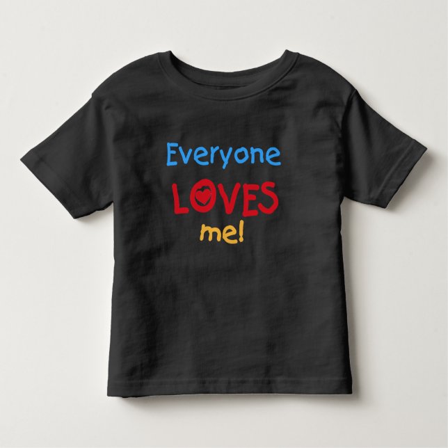 T-shirt Pour Les Tous Petits Chacun m'aime (Devant)