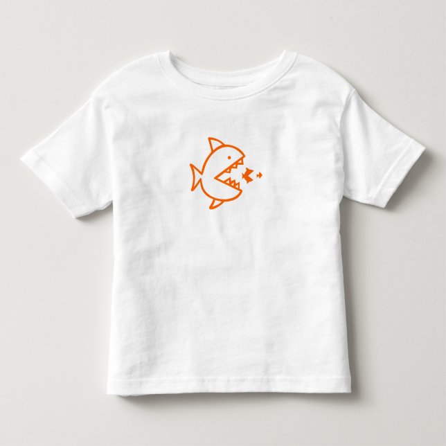 T-shirt Pour Les Tous Petits chaîne alimentaire de poisson (Devant)
