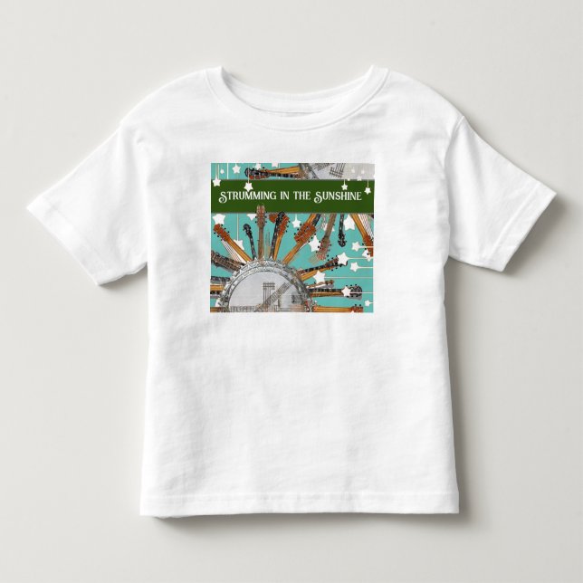 T-SHIRT POUR LES TOUS PETITS CHAÎNES DE GUITARE AU SOLEIL (Devant)