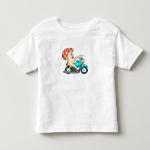 T-shirt Pour Les Tous Petits Champignons en moto avec moto