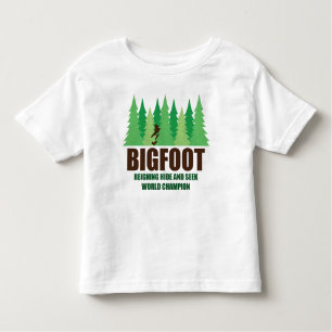 T-shirt Pour Les Tous Petits Champion du monde de cache-cache de Bigfoot
