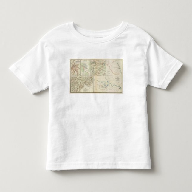 T-shirt Pour Les Tous Petits Chancellorsville Buckingham, comtés d'Appomattox (Devant)