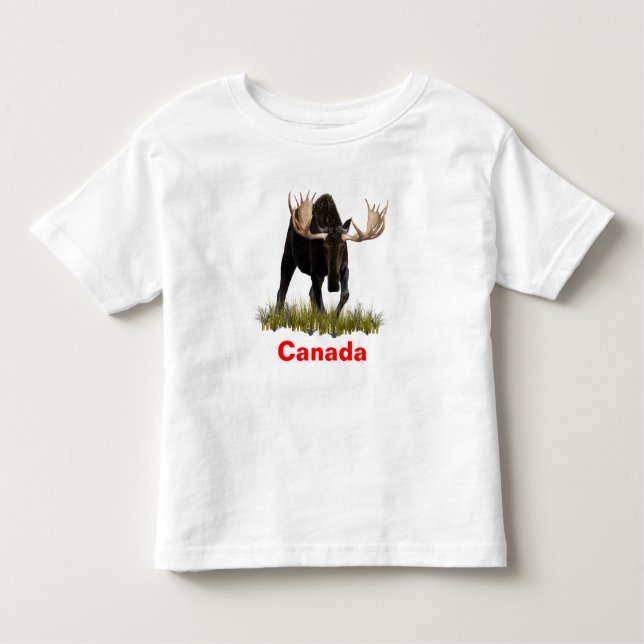 T-shirt Pour Les Tous Petits Charging Bull Moose (Devant)