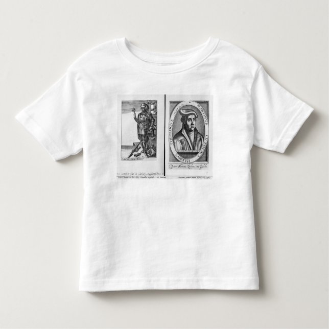 T-shirt Pour Les Tous Petits Charles Martel et Martin Luther (Devant)
