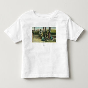 T-shirt Pour Les Tous Petits Chasseurs montrant le comté de WorkLake du jour,