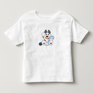 T-shirt Pour Les Tous Petits Chat avec poisson