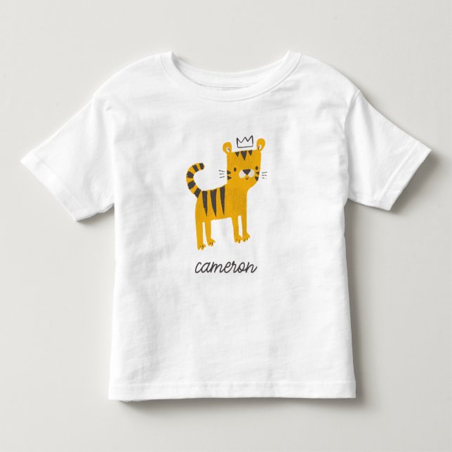 T-shirt Pour Les Tous Petits Chat de tigre sauvage (Devant)