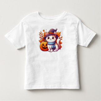 T-shirt Pour Les Tous Petits Chat d'Halloween mignonne