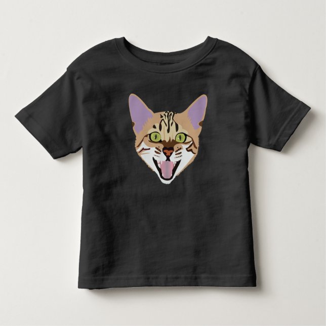 T-shirt Pour Les Tous Petits Chat du Bengale (Devant)