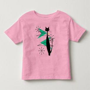 T-shirt Pour Les Tous Petits Chat frais moderne de MCM de la rétro moitié du