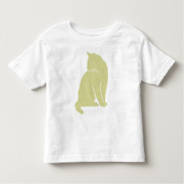T-shirt Pour Les Tous Petits Chat jaune