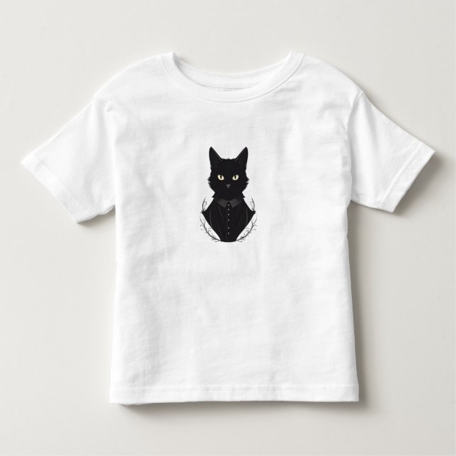 T-shirt Pour Les Tous Petits Chat noir enchanté de Salem (Devant)