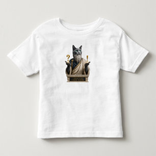 T-shirt Pour Les Tous Petits Chat Socrate Bleu Russe