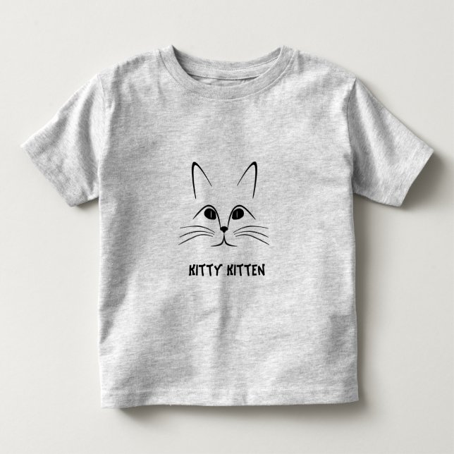 T-shirt Pour Les Tous Petits chaton Kitty  (Devant)