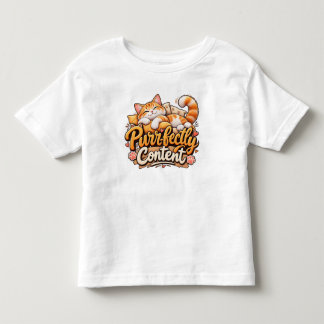 T-shirt Pour Les Tous Petits Chaton mignon parfaitement content