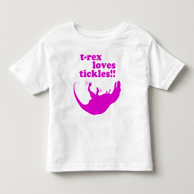 T-shirt Pour Les Tous Petits Chatouillements d'amours de T-Rex ! (Devant)
