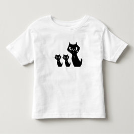 T-shirt Pour Les Tous Petits Chats noirs chanceux