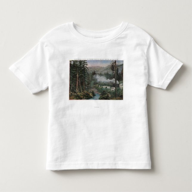 T-shirt Pour Les Tous Petits Chemin de fer Pacifique du sud (Devant)