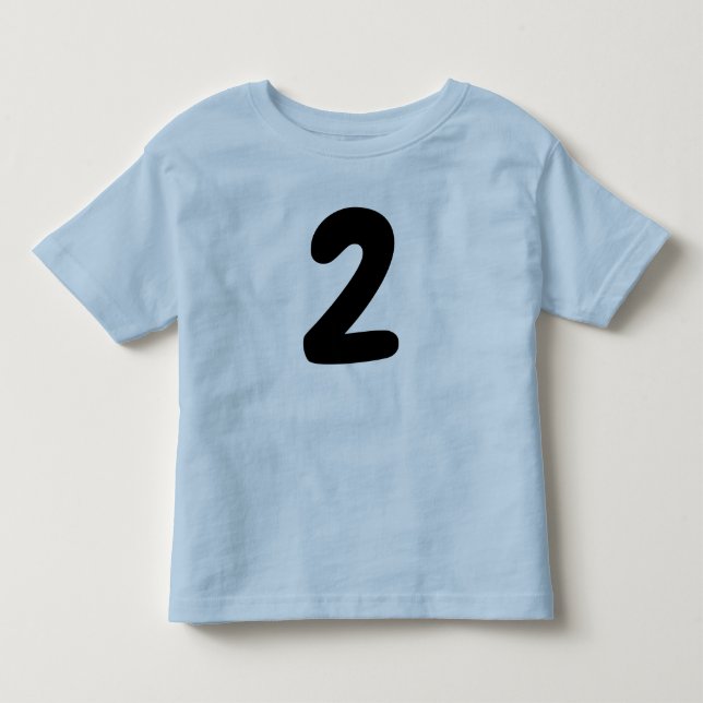 T-SHIRT POUR LES TOUS PETITS CHEMISE ÂGE 2 ENFANT 2E ANNIVERSAIRE (Devant)