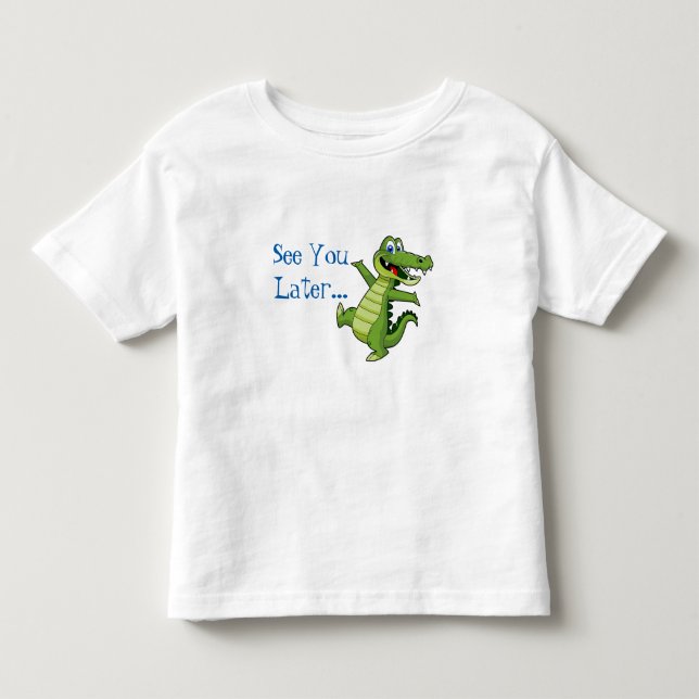 T-shirt Pour Les Tous Petits Chemise Alligator Enfants Enfants (Devant)