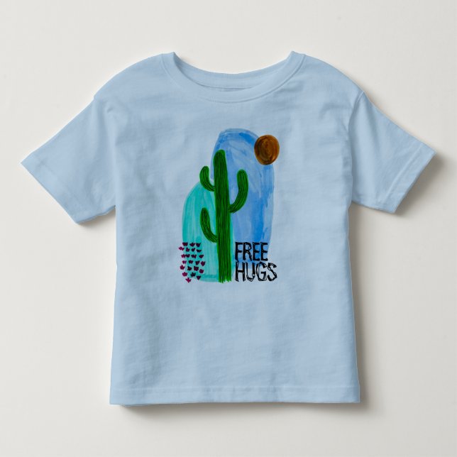 T-shirt Pour Les Tous Petits Chemise bébé Boho cactus (Devant)