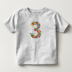 T-shirt Pour Les Tous Petits Chemise Bébé Dinosaure Colorée