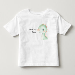 T-shirt Pour Les Tous Petits Chemise bébé personnalisée Dinosaure aquarelle mig