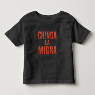 T-shirt Pour Les Tous Petits Chemise Chinga La Migra - Manifestation et activis