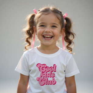 T-shirt Pour Les Tous Petits Chemise Club des Enfants Cool Rose Filles Tendance