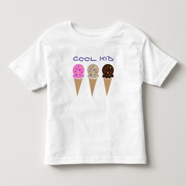 T-shirt Pour Les Tous Petits Chemise cool à glace pour enfant (Devant)