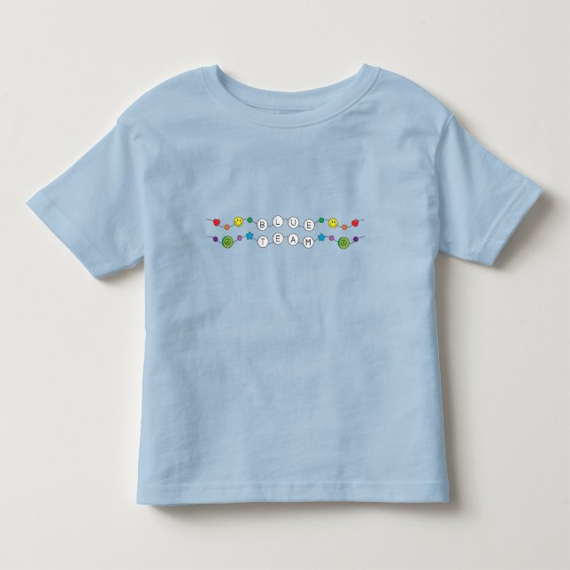 T-shirt Pour Les Tous Petits Chemise couleur bleu guerre (Devant)