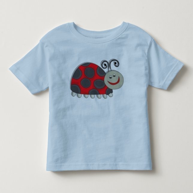 T-shirt Pour Les Tous Petits chemise dame bug toddler (Devant)