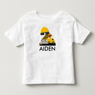 T-shirt Pour Les Tous Petits Chemise d'anniversaire de construction, Camion de